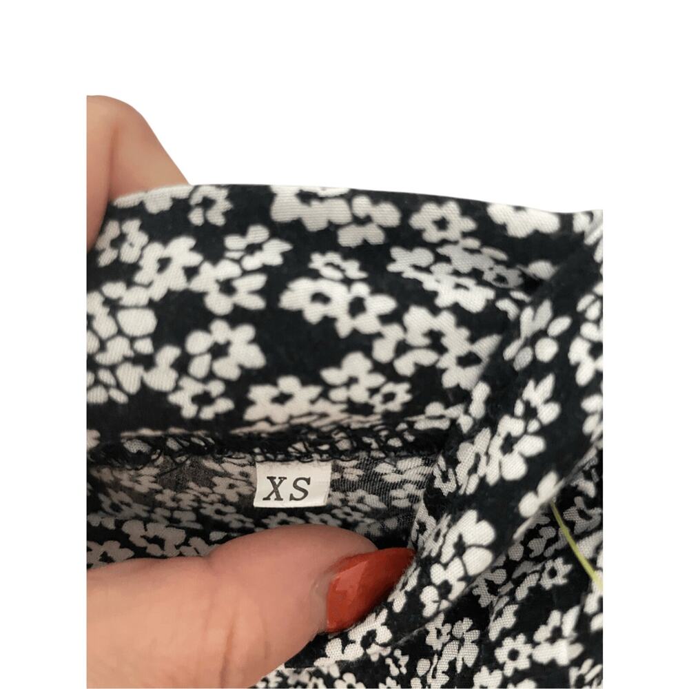 XS Women's CottageCore Farm Floral Slip Midi Skirt - Picture 4 of 7